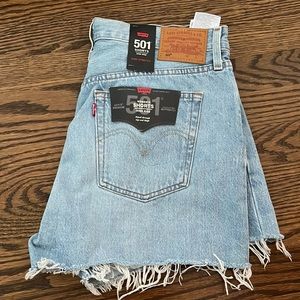 Levi’s 501 high rise shorts, 30, NWT